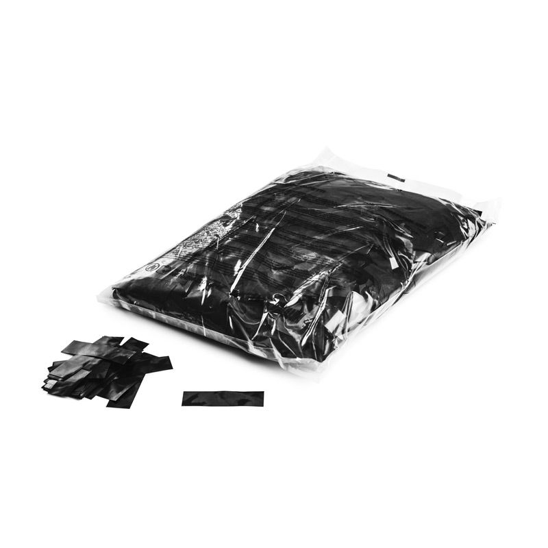 Svart Konfetti, metallic 1Kg